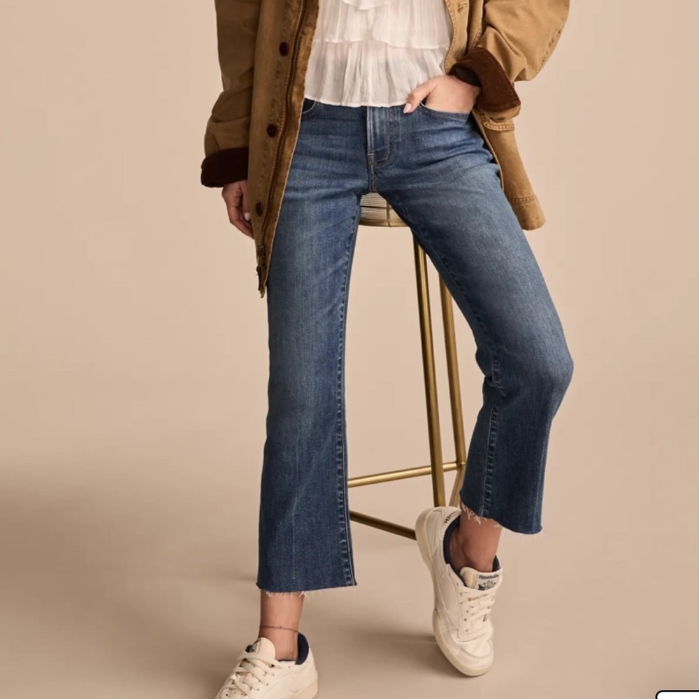 Lucky Brand Sweet Mid Rise Kick Crop Jeans